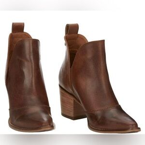 New Womens Nocona Micki Cowhide 7" Snip Toe Ankle Boots Bootie Shoes Size 6